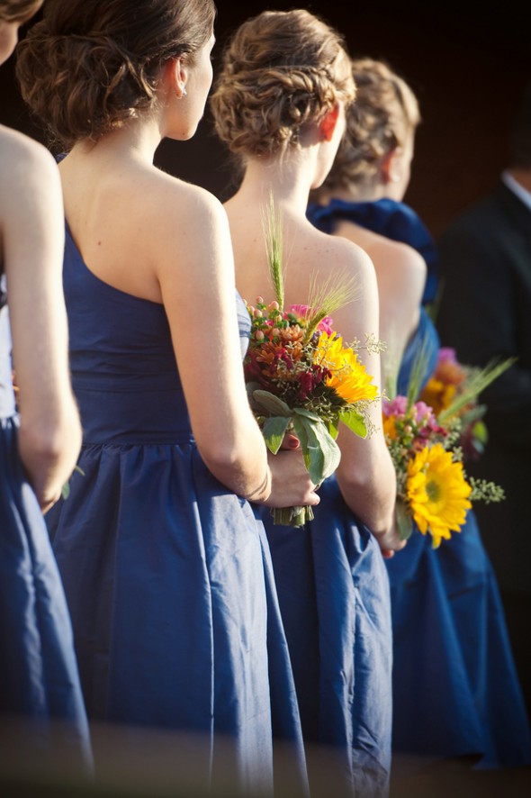 Navy Blue Country Bridesmaid Dresses