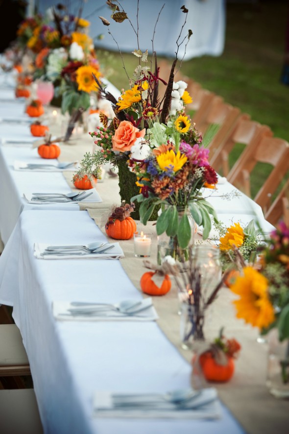Farm Wedding Table Decor