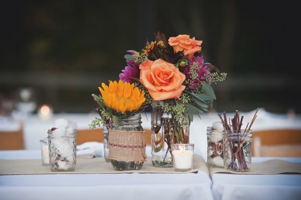 Country Wedding Table Decor