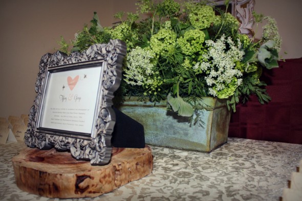Place Card Table Display