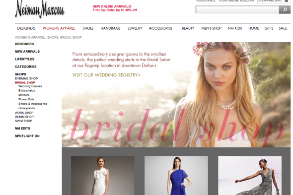 Neiman Marcus Bridal Shop