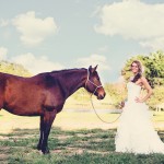 Texas Horse Farm Bridal Session