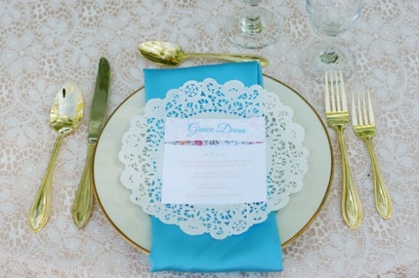 Vintage Wedding Place Setting