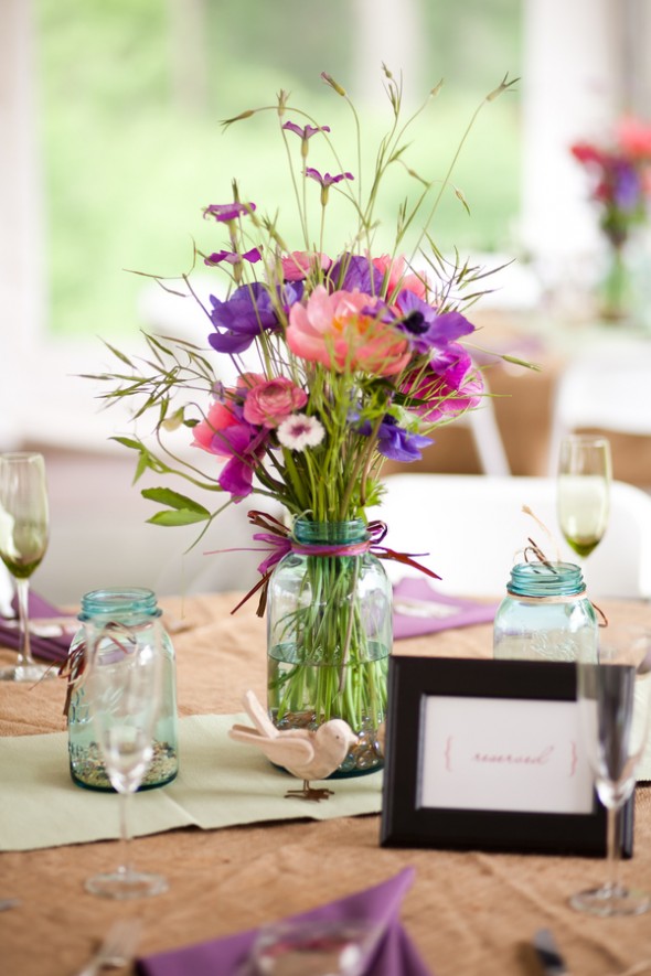 Wildflower Wedding Centerpiece