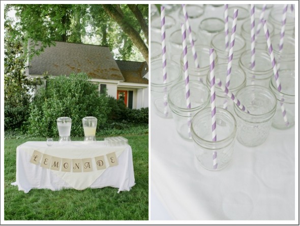 Country Wedding Drink Display