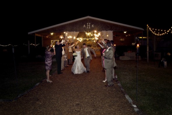 Barn Wedding At Night