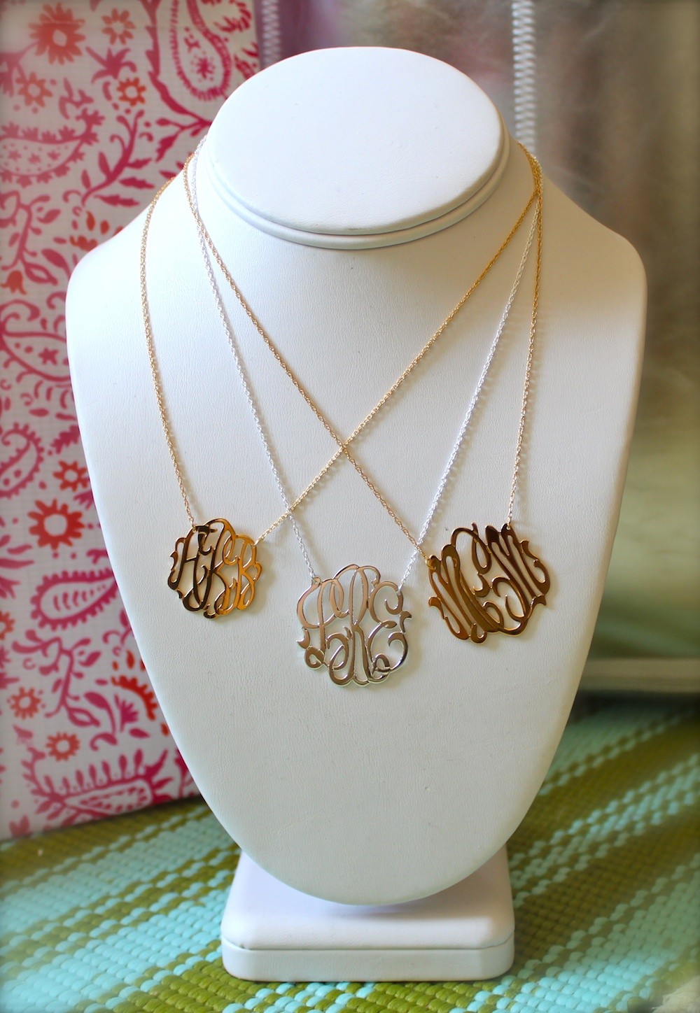 Monogram Jewelry For The Bride And Bridesmaids - Rustic Wedding Chic