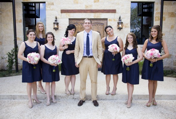Blue Bridesmaid Gowns