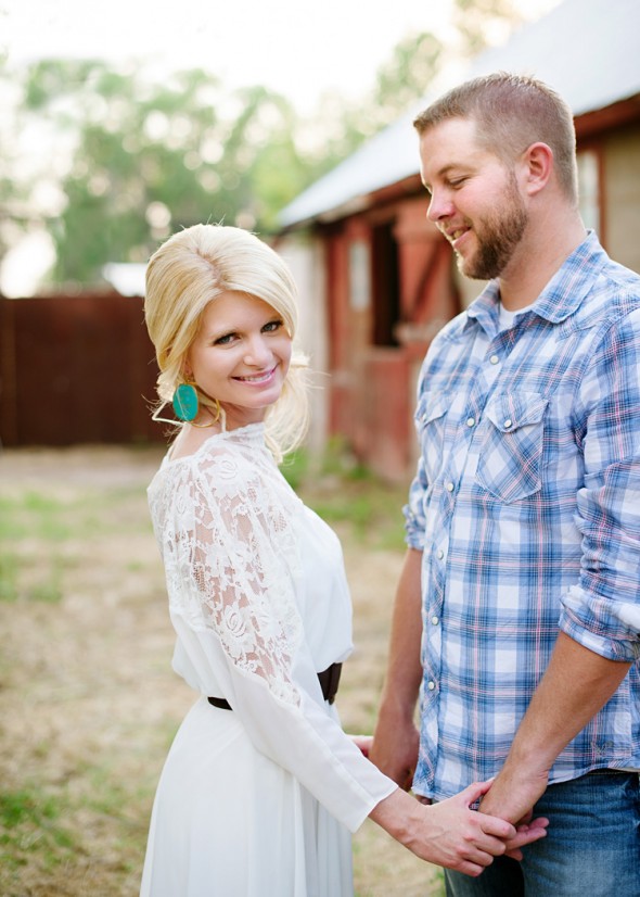 Barn Engagement Picture