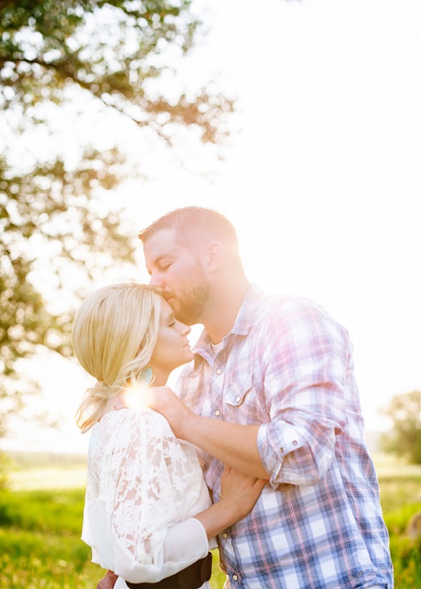 Outdoor Rustic Engagement Picture