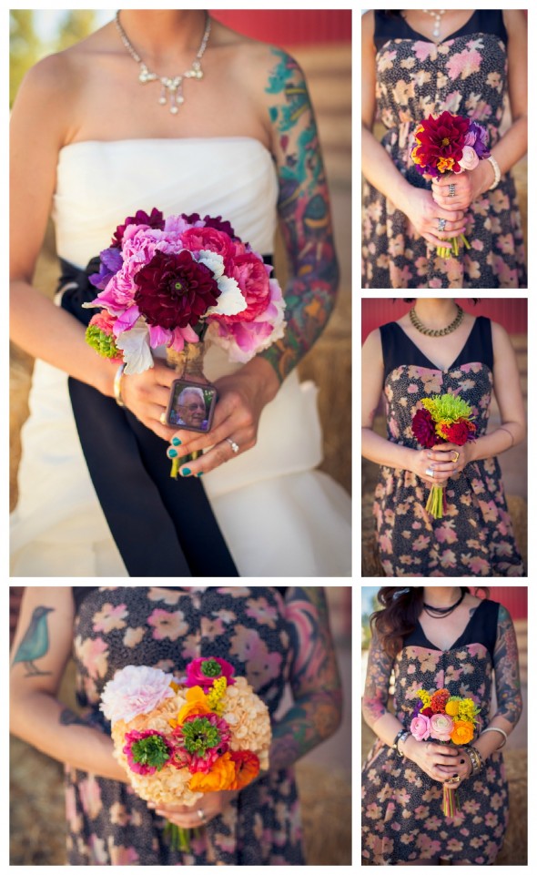 print-pattern-bridesmaid-dress