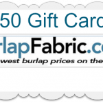 Burlap Fabric Giveaway