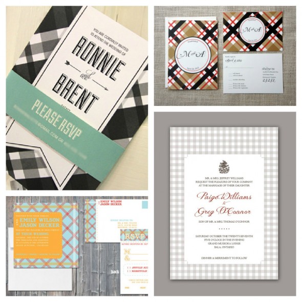 Plaid Wedding Invitation plaid-wedding-invitation