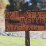 Rustic Wood Wedding Sign