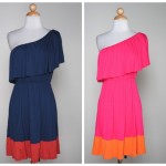 A one shoulder bridesmaid dress