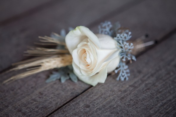 Rose Wedding Boutonniere