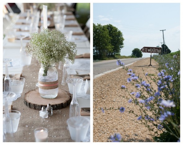 Rustic Wedding Table Idea