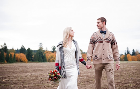 Trendy Bride And Groom