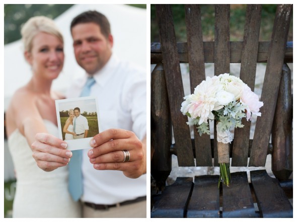 Wedding Bouquet With Burlap
