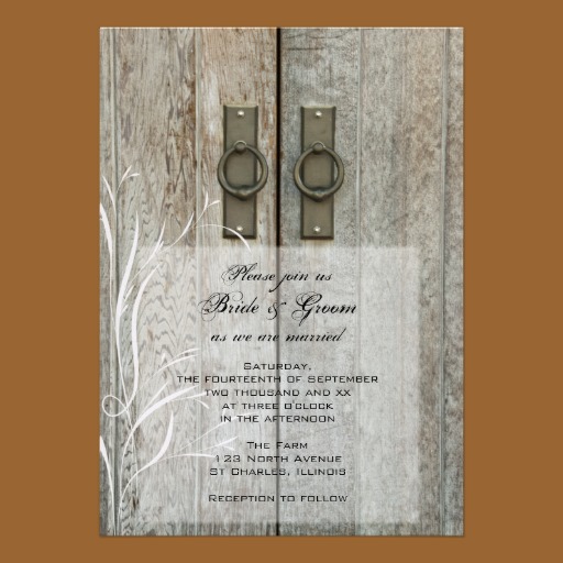 Barn Door Invitation