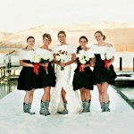 Bridesmaid In Snow