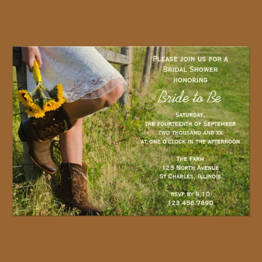 Country Bridal Shower Invitation