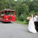 Country Wedding With Trolly North Carolina