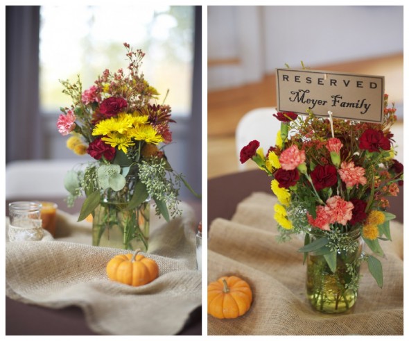 Fall Rustic Wedding Centerpiece