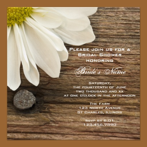 Flower Wedding Shower Invitation