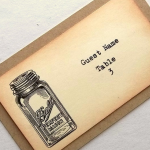 Mason Jar Place Cards