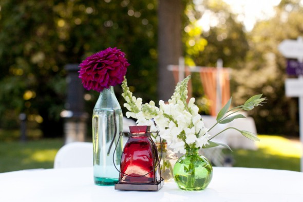 Mismatched Wedding Vases