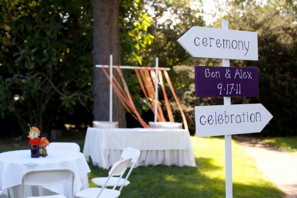 Outdoor Wedding Signs