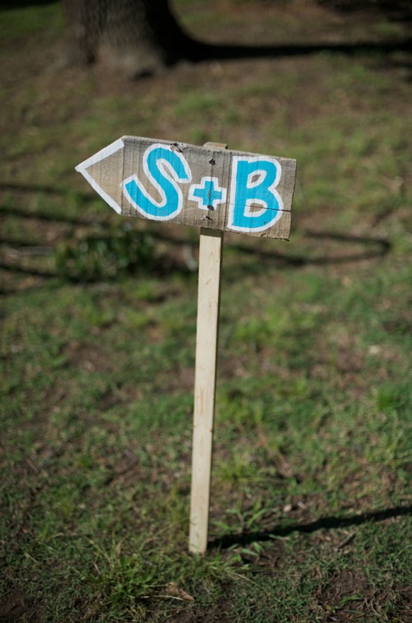 Rustic Wedding Arrow Sign