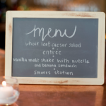 Wedding Chalkboard Menu