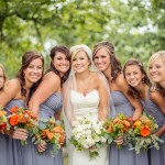 Orange and Gray Wedding