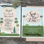 Hand Illustrated Wedding Invitation