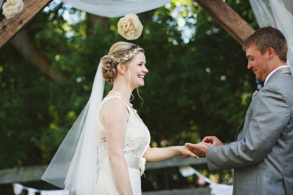 Outdoor Farm Wedding Ceremony