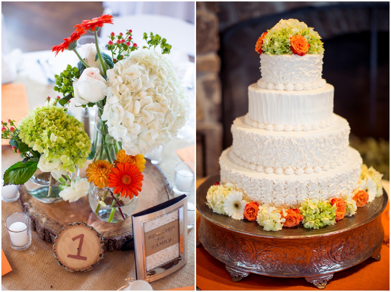 Grey Rustic Wedding Cakes