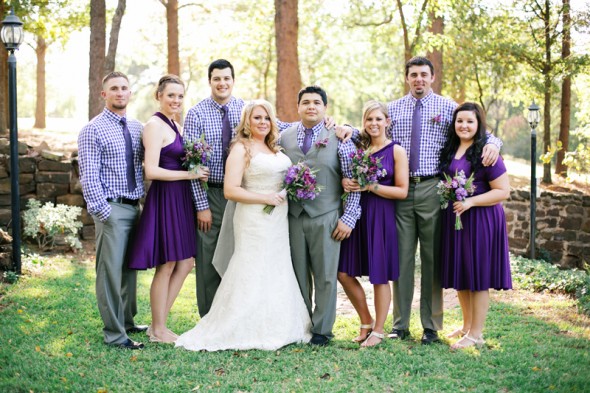 Purple Wedding Party