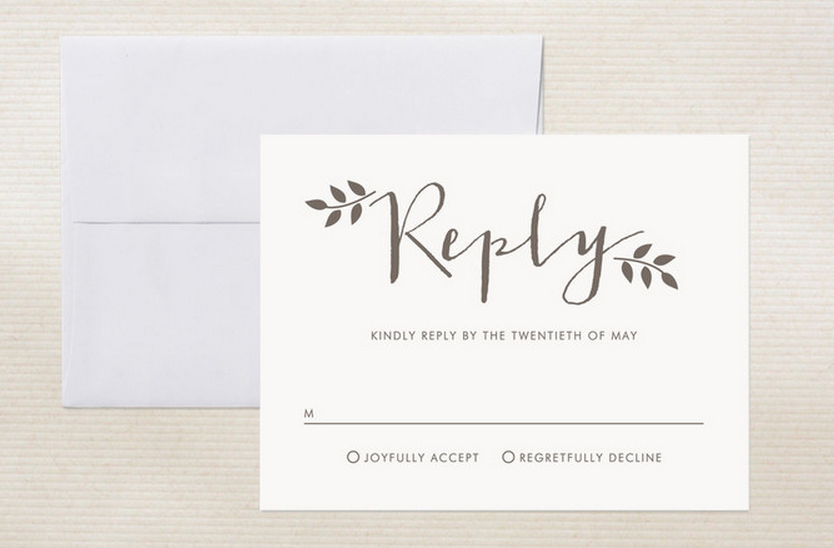 Wedding Rsvp Cards Template