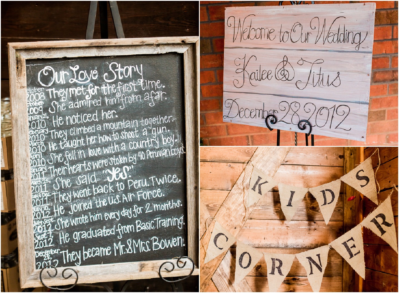 Burks venue: photography: address private  Source hair â€“ signs / The / barn  rustic Meet