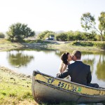 Wedding Couple In Boat