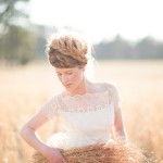 Country Wheat Wedding Bride