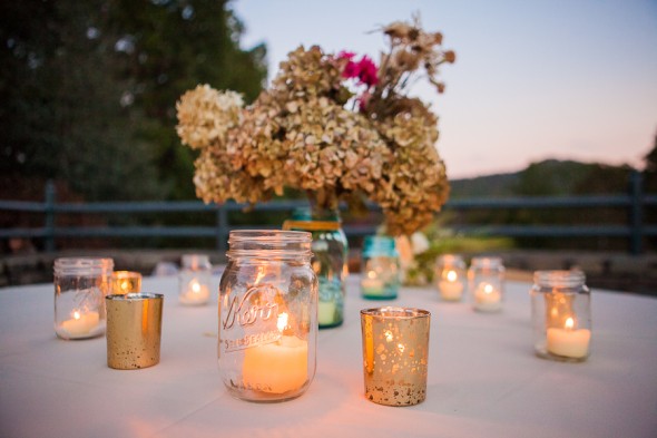 Mason jar Wedding Centerpieces