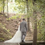 Bride Groom Wood Wedding