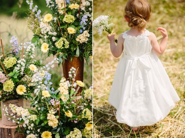 Country Wedding Flower Girl