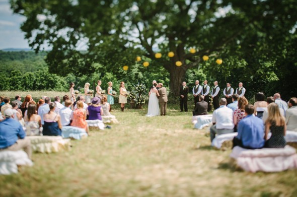 Outdoor Country Wedding Ceremony