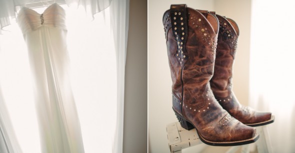 Country Wedding Dress With Boots