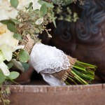 How great lace wrapped bouquets look at weddings