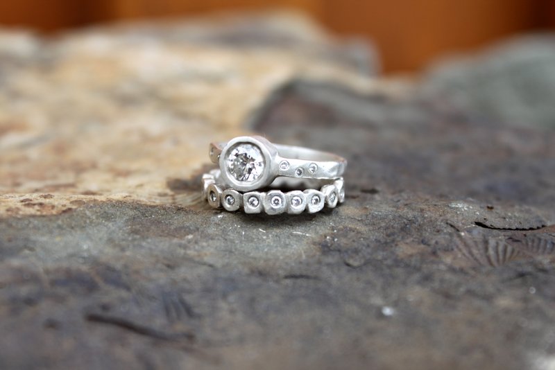 Rustic Style Wedding Rings By Saundra Messinger Rustic